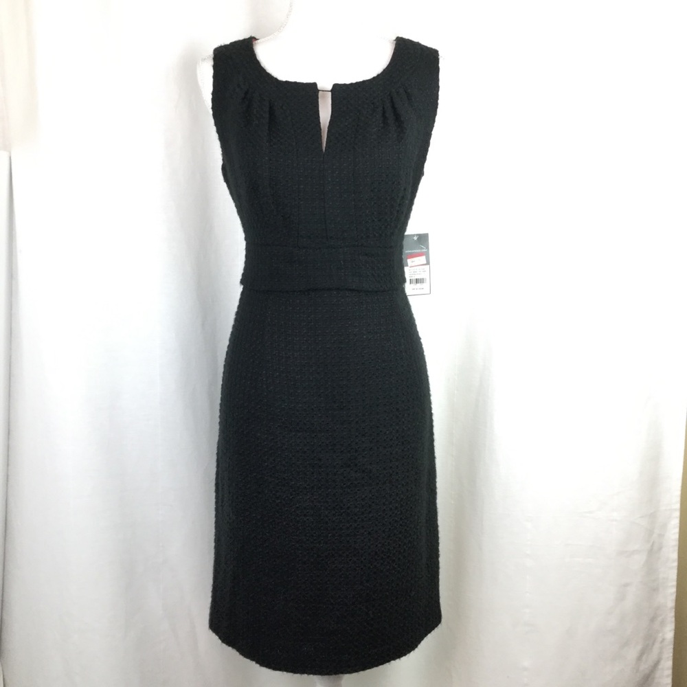 Black sleeveless knit dress NWT SIZE 8